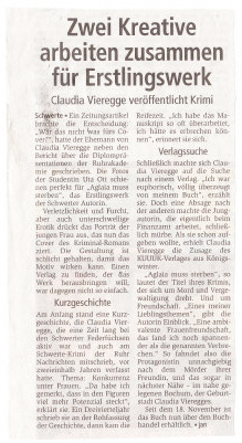 artikel "zwei kreative arbeiten zusammen f�r erstlingswerk"